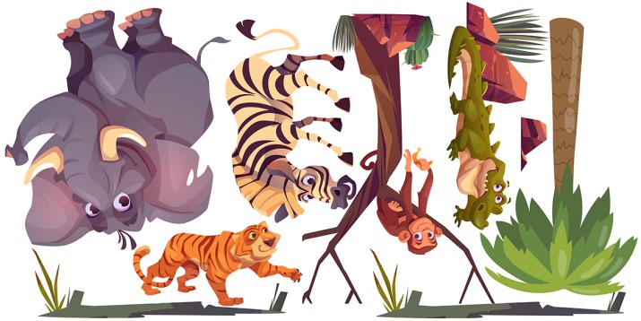 Naklejki dla dzieci ścienne Madagaskar Safari 41918 - zdjęcie 2
