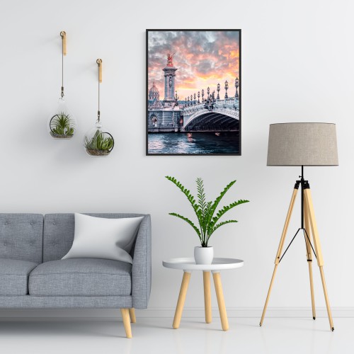 Plakat na ścianę poster plakaty ścienne z widokiem na rzekę 61461 - zdjęcie 2