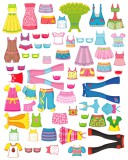 Ubranka dla lalek na magnesie stroje dla lalki Naklejkomania - zdjecie 7 - miniatura