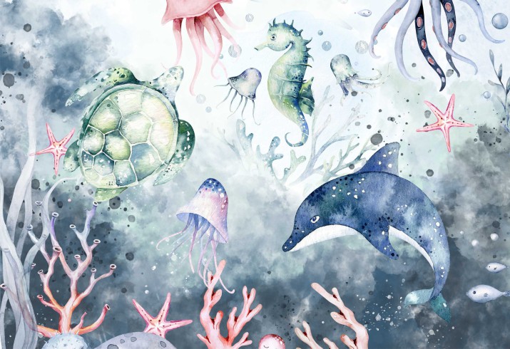 Maskownica mata magnetyczna na grzejnik kaloryfer dla dzieci głębia oceanu 7620 - zdjęcie 2