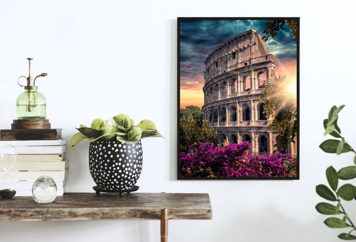 Plakat na ścianę poster plakaty ścienne z widokiem na Koloseum 61463 - zdjęcie 2