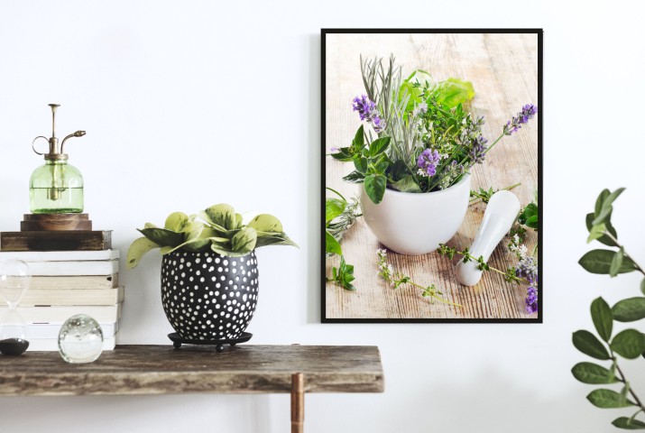 Plakat na ścianę poster plakaty ścienne z bukiet roślin w wazonie 61447 - zdjęcie 4