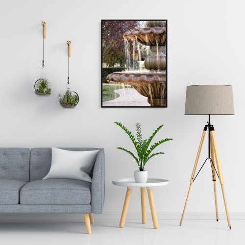 Plakat na ścianę poster z pięknym widokiem na fontannę 61485 - zdjęcie 2