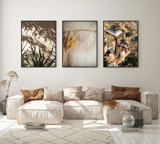Zestaw trzech plakatów ozdobnych na ścianę postery KP310 - zdjęcie 2