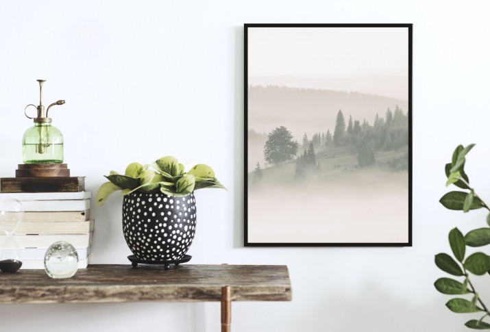 Plakat na ścianę poster las góry 61528 - zdjęcie 2