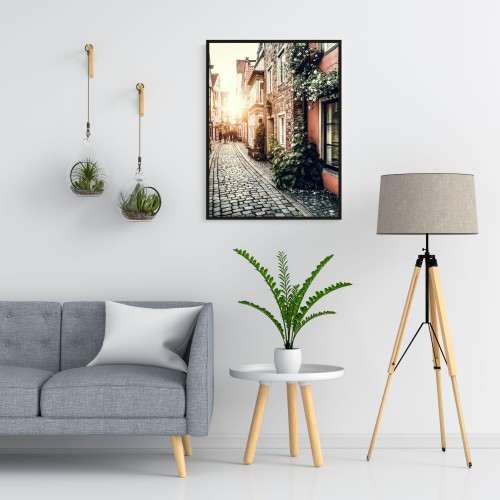 Plakat na ścianę poster plakaty ścienne z pięknym widokiem na uliczkę 61465 - zdjęcie 2