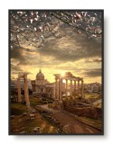 Plakat na ścianę poster z pięknym widokiem na greckie ruiny 61484 Naklejkomania - zdjecie 1 - miniatura