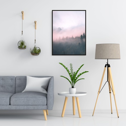 Plakat na ścianę poster góry mgła 61534 - zdjęcie 2