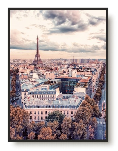 Plakat na ścianę poster plakaty ścienne z cudownym  widokiem na Paryż 61458 Naklejkomania - zdjecie 1