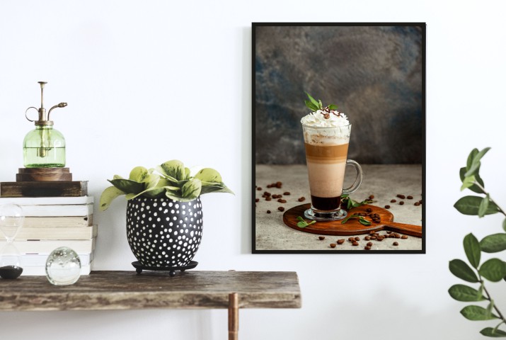 Plakat na ścianę do kuchni poster plakaty ścienne kawa cappuccino 61434 - zdjęcie 2