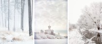 Zestaw trzech plakatów postery zaśnieżony krajobraz KP336 Naklejkomania - zdjecie 3 - miniatura