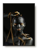 Plakat na ścianę poster kobieta w złotej biżuterii 61543 Naklejkomania - zdjecie 1 - miniatura