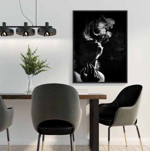 Plakat na ścianę poster kobieta monochrom czerń i biel 61548 - zdjęcie 2