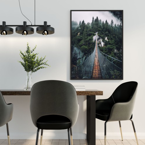 Plakat na ścianę poster most wiszący 61615 - zdjęcie 2