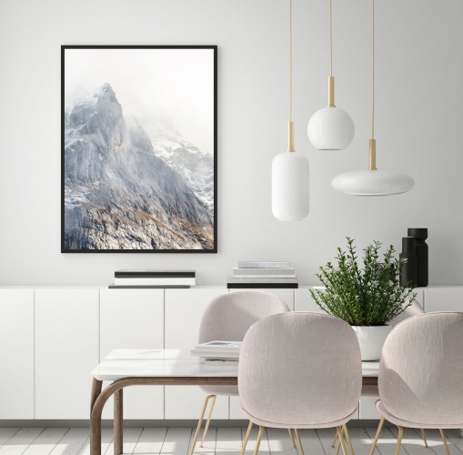 Plakat na ścianę poster mgliste góry 61603 - zdjęcie 2