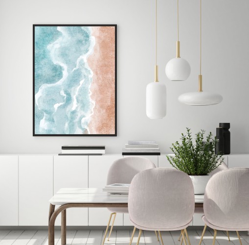 Plakat na ścianę poster czerwona plaża 61611 - zdjęcie 2