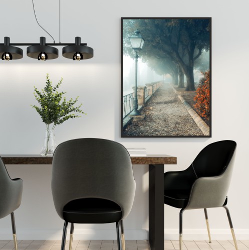 Plakat na ścianę poster zamglona ścieżka 61594 - zdjęcie 2