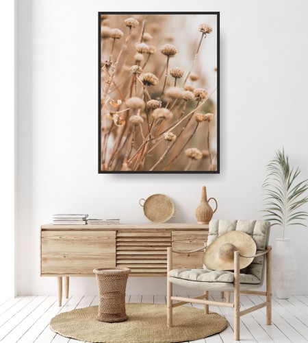 Plakat na ścianę poster wysuszone kwiaty 61593 - zdjęcie 2
