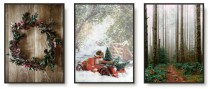Zestaw trzech plakatów postery świąteczna wyprawa KP337 Naklejkomania - zdjecie 1 - miniatura