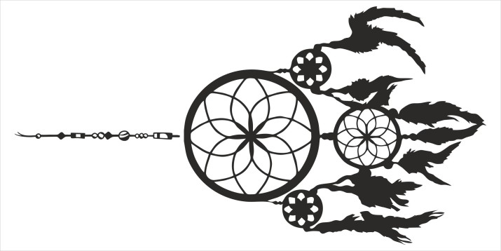 8503 Naklejki na ścianę łapacze łapacz snów dreamcatcher - zdjęcie 2