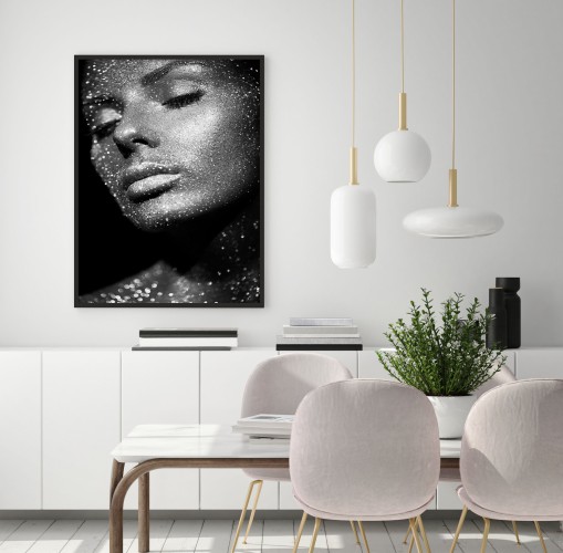 Plakat na ścianę poster kobieta złoto 61546 - zdjęcie 2