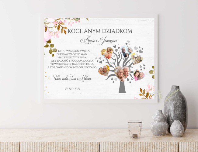 Prezenty na dzień babci i dzień dziadka, plakat ze zdjęciami 20578 - zdjęcie 2