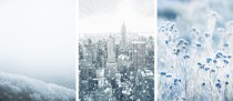 Zestaw trzech plakatów zimowy pejzaż Nowy Jork KP330 Naklejkomania - zdjecie 3 - miniatura