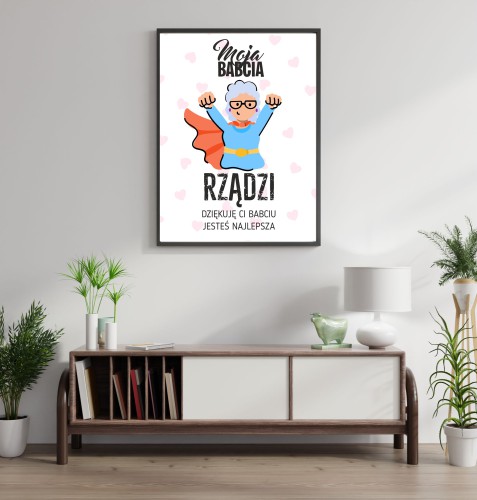 Prezent dla babci i dziadka plakat z życzeniami 77777 - zdjęcie 2