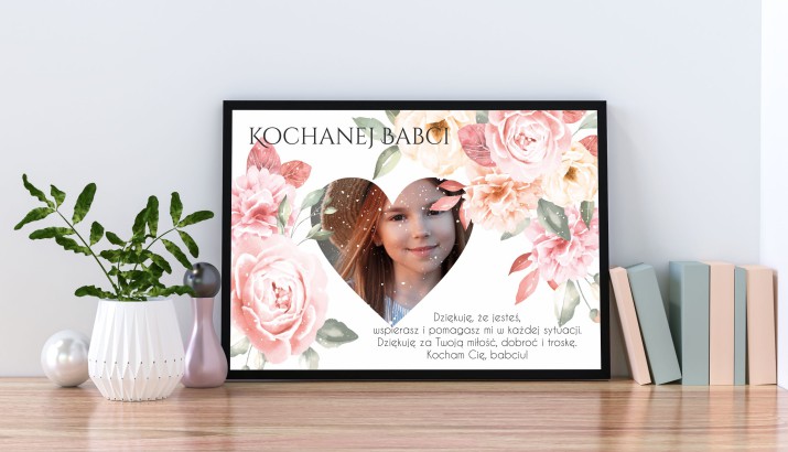 Prezent na Dzień Babci, Dzień Dziadka plakat ze zdjęciami 61628 - zdjęcie 2