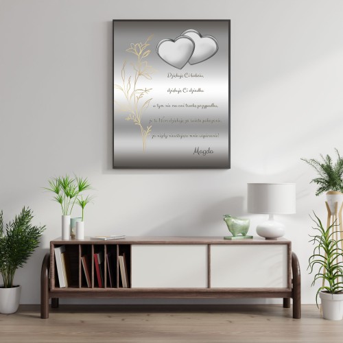 Prezent dla babci i dziadka plakat z życzeniami 61624 - zdjęcie 2