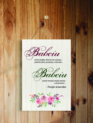 Zawieszki drewniane Babciu Babciu 42738 - zdjęcie 2