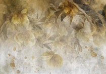 Fototapeta na ścianę kwiaty zatopione w złocie 21186 Naklejkomania - zdjecie 2 - miniatura