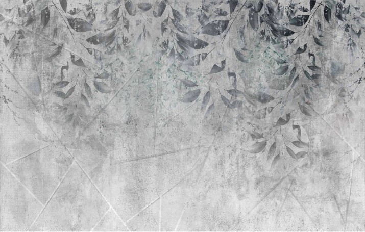 Fototapeta do salonu, sypialni, geometria i liście 21180 - zdjęcie 2