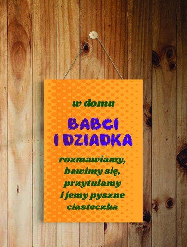 Tabliczka drewniana dla dziadków 42726 - zdjęcie 2