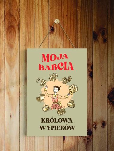 Zawieszka drewniana upominek dla Babci 42724 - zdjęcie 2