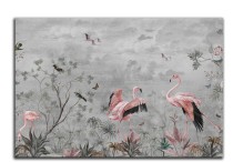 Obrazy na ścianę zaczarowane flamingi 32144 Naklejkomania - zdjecie 1 - miniatura