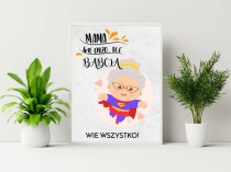 Prezenty na dzień babci, plakat dla babci 20590 Naklejkomania - zdjecie 2 - miniatura