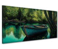 Obrazy na ścianę łódź na jeziorze Naklejkomania - zdjecie 1 - miniatura