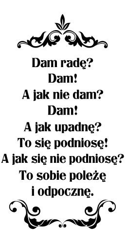 4118 Naklejki na ścianę napisy ścienne Dam radę - zdjęcie 5