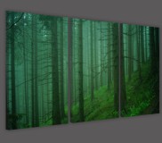 Obrazy tryptyki na ścianę zieleń lasu Naklejkomania - zdjecie 2 - miniatura
