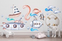 Naklejka dla dzieci podwodny świat 32088 Naklejkomania - zdjecie 1 - miniatura