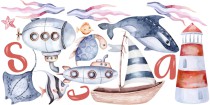 Naklejka dla dzieci morska wyprawa 32089 Naklejkomania - zdjecie 2 - miniatura