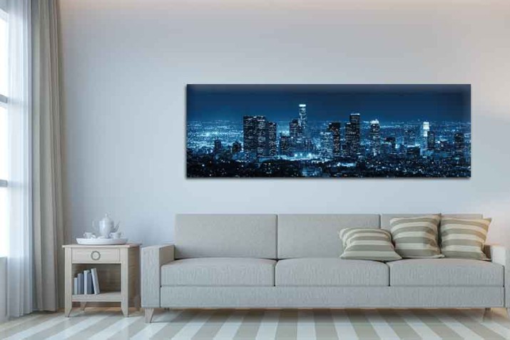 Obraz na ścianę  panorama miasta nocą 42213 - zdjęcie 3
