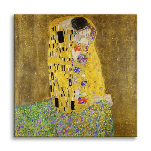 Pocałunek- reprodukcja malarstwa Gustava Klimta 92000 Naklejkomania - zdjecie 1
