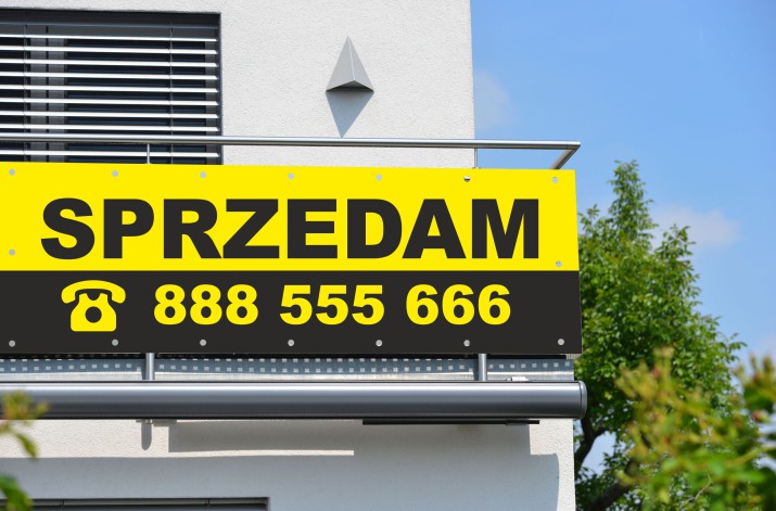 Baner reklamowy sprzedam mieszkanie, sprzedam dom, sprzedam działkę - zdjęcie 2