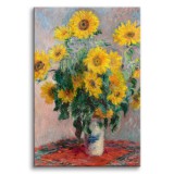 Bukiet Słoneczników - reprodukcja malunku kwiatów, Claude Monet 92021 Naklejkomania - zdjecie 1 - miniatura