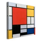 Obraz czerwieni, żółci, błękitu i czernią - reprodukcja malarstwa Pieta Mondriana 92049 Naklejkomania - zdjecie 2 - miniatura