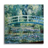 Lilie wodne i most japoński - reprodukcja pejzażu, Claude Monet 92020 Naklejkomania - zdjecie 1 - miniatura