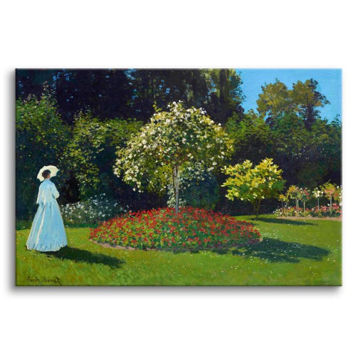 Dama w ogrodzie - reprodukcja malunku pejzażu Claude Monet 92017