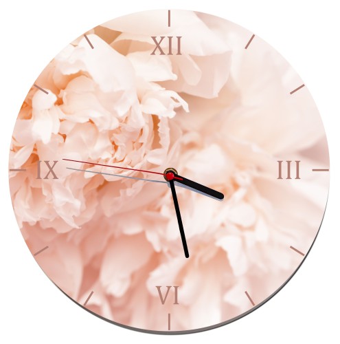 Zegar ścienny do sypialni, letnie płatki kwiatów  Z017 Naklejkomania - zdjecie 1